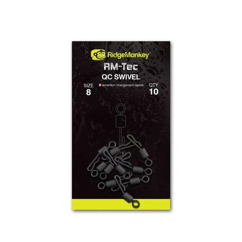Népszerű RidgeMonkey RM-Tec QC Swivel gyorskapcsos forgó 8