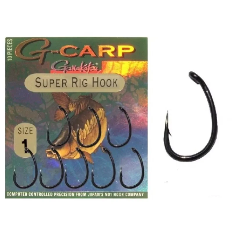 Biztonságos vásárlás Gamakatsu G-Carp Super Rig Hook pontyozó horog 2