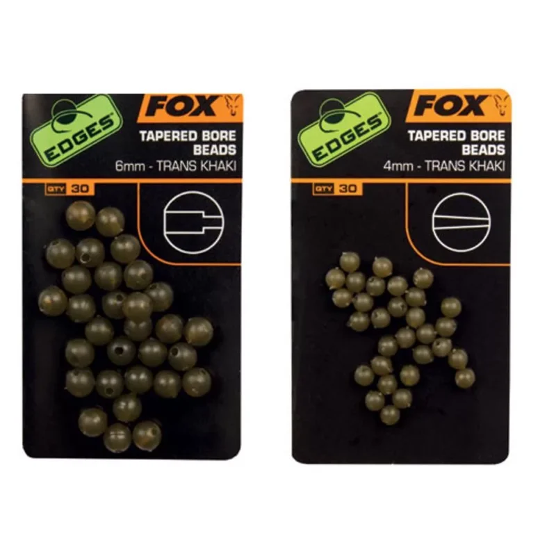 Ne maradj le Fox Edges Tapered Bore Bead gumigyöngy 4mm