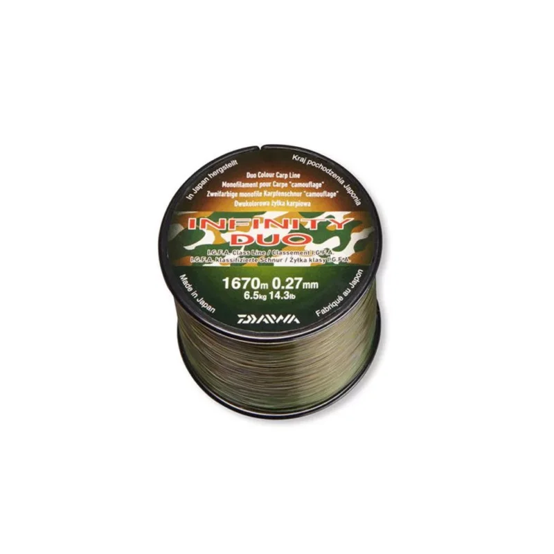 Biztonságos vásárlás Daiwa Infinity Duo Camo monofil zsinór 0,36