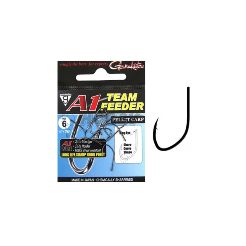 Szuper akció Gamakatsu A1 Team Pellet Carp pontyozó horog 8