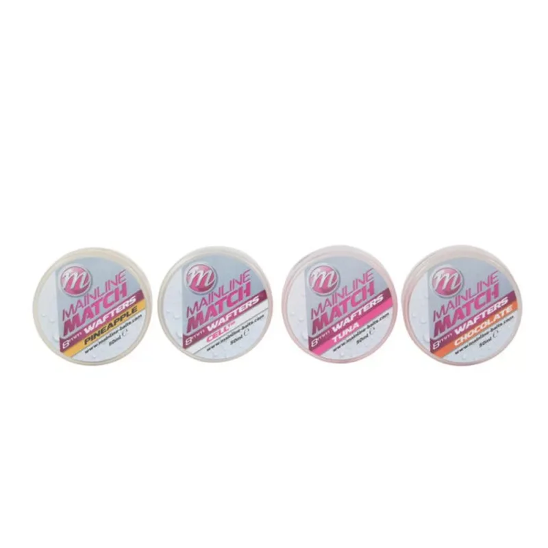 Mainline Match Wafters 8mm balanszírozott horogcsali White – Cell Akció