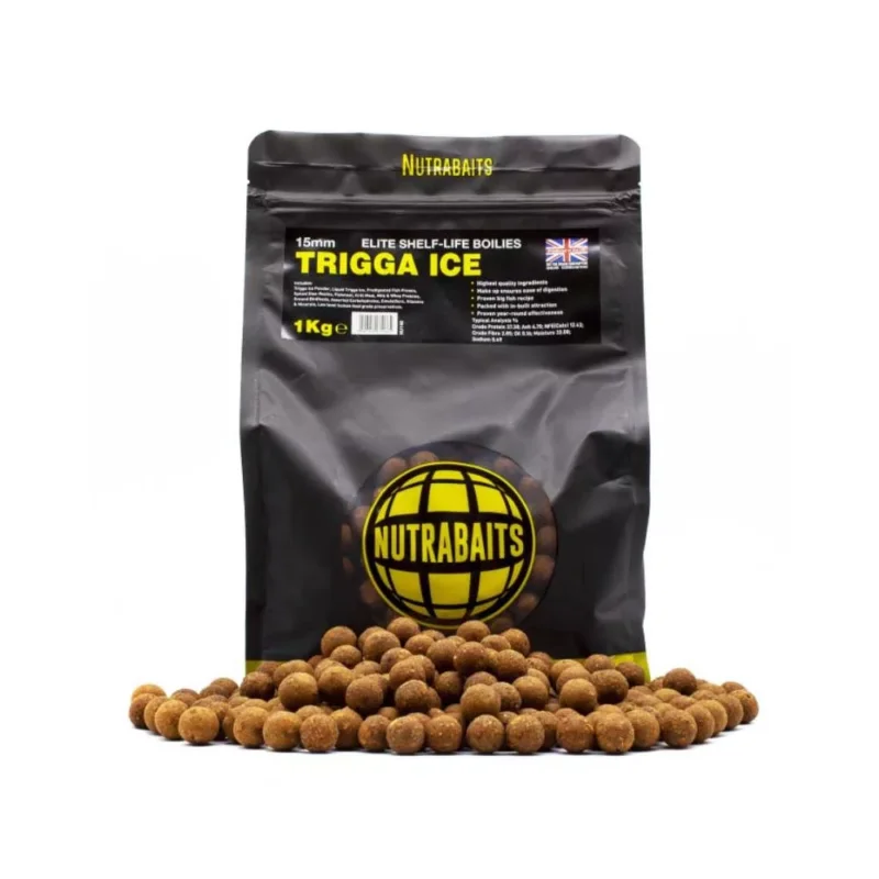 Nutrabaits Trigga Ice hidegvízi bojli 1kg 15mm Biztonságos fizetés