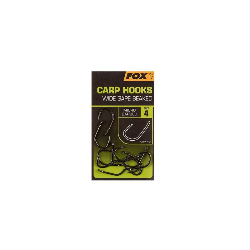 Árcsökkenés Fox Wide Gape Beaked Hook pontyozó horog 6