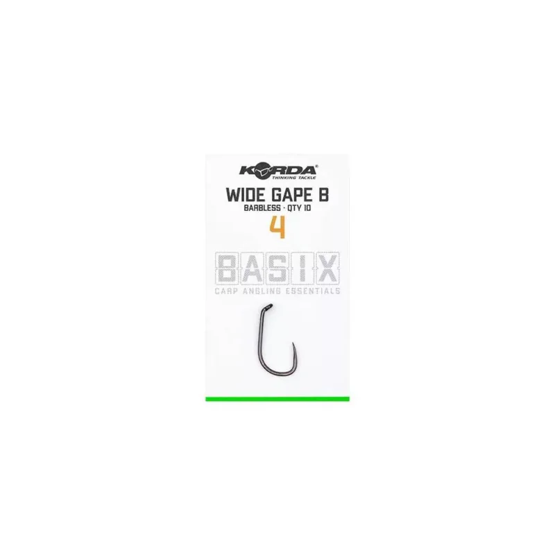 Korda Basix Barbless Wide Gape Hook szakáll nélküli pontyozó horog 6 Nézd meg most