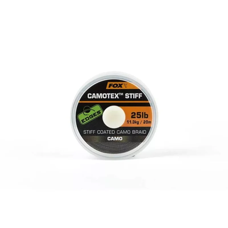 Biztonságos fizetés Fox Edges Camotex Stiff előkezsinór 20lb