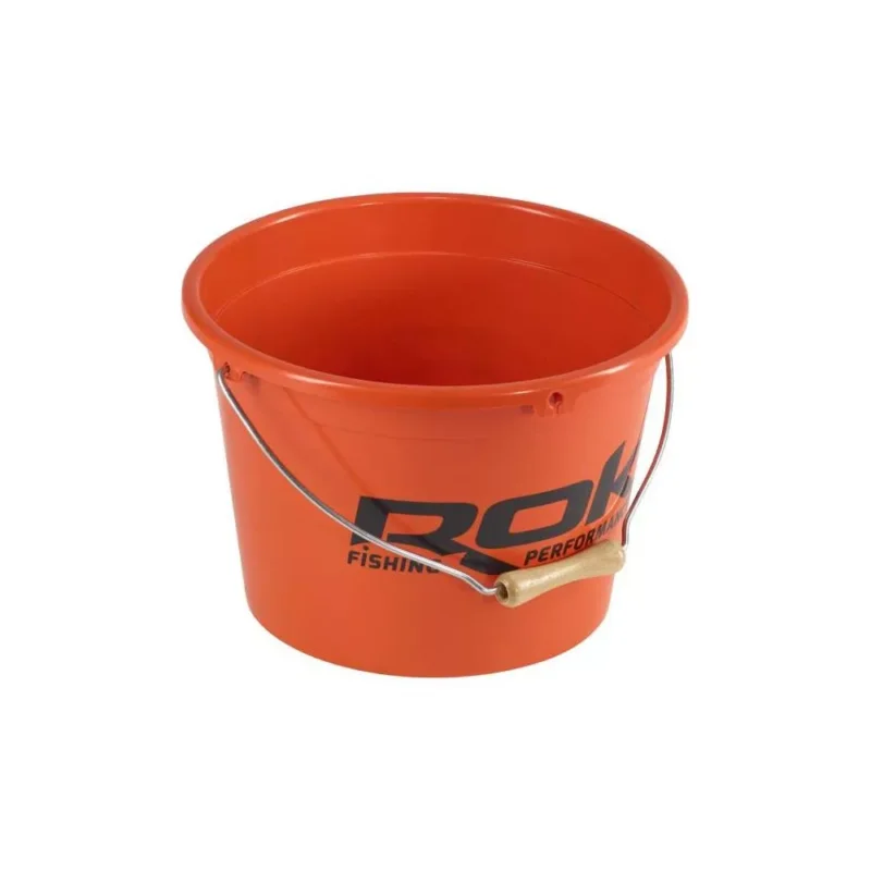 Bestseller Rok Fishing Round Bait Bucket kerek csalis vödör 13 liter fedél nélkül narancs