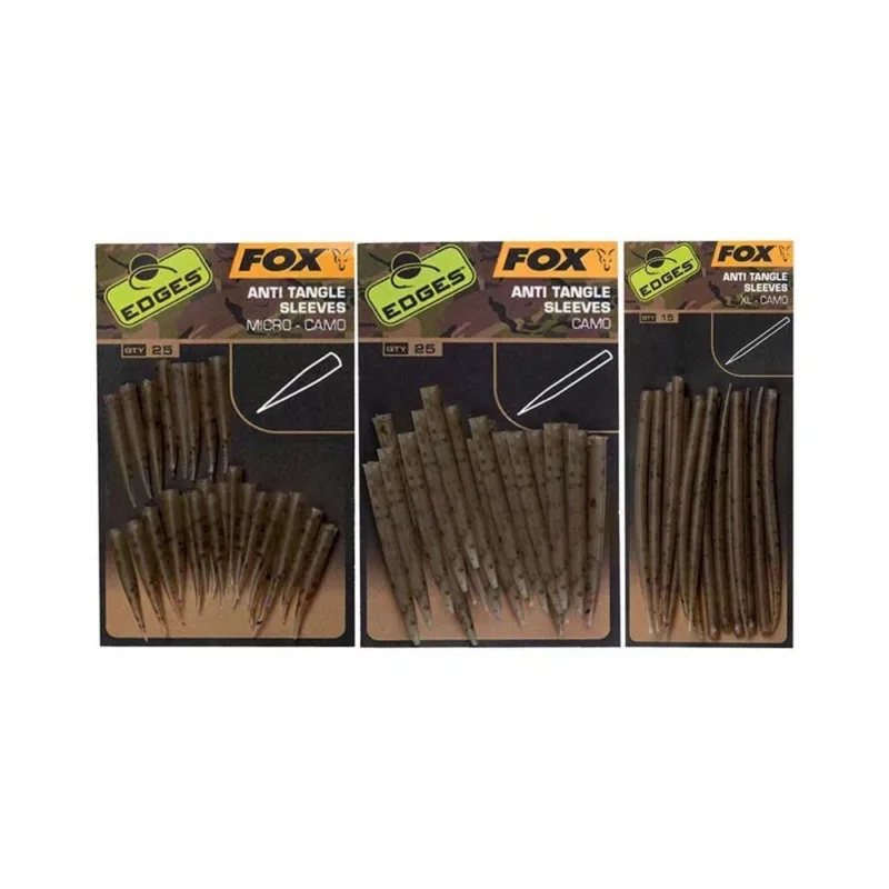 Vedd meg online Fox Edges Camo Anti Tangle Sleeves gubancgátló hüvely XL
