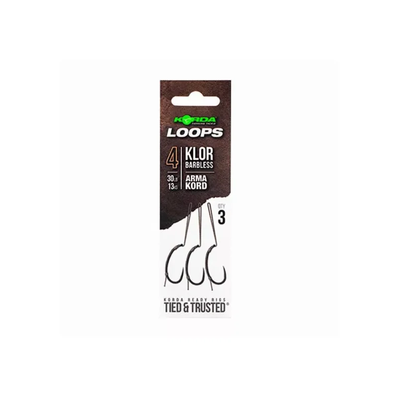 Korda Loop Rigs szakáll nélküli Klor Size 4B 30lb Vedd meg online