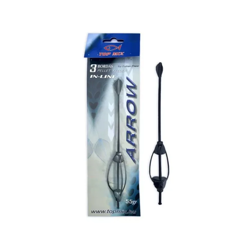 Utolsó esély Top Mix hárombordás Arrow method feeder kosár