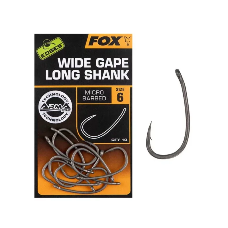 Legnépszerűbb Fox Edges Armapoint Super Wide Gape Long shank pontyozó horog 5