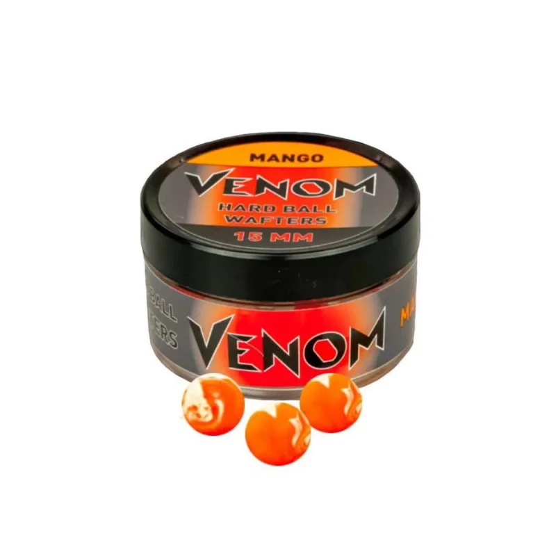 Biztonságos fizetés Feedermania Venom Hard Ball Wafters keményített horogcsali Mango 15mm