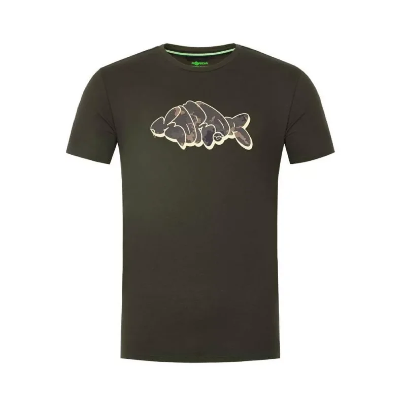 Végkiárusítás Korda Outline Tee Dark Olive póló 3XL