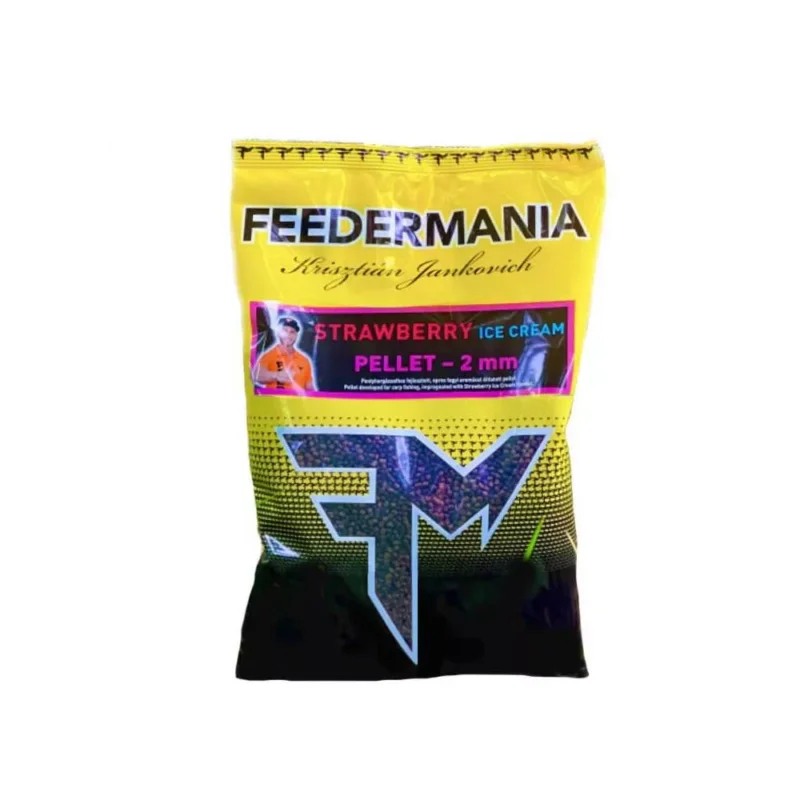 Újdonság Feedermania 60 40 pellet mix 700g 2mm Strawberry Ice Cream