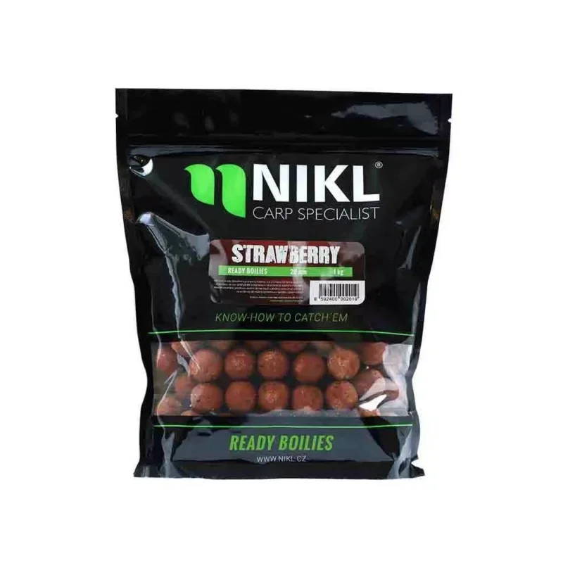 Nikl Ready Strawberry bojli 20mm 250gr Kiárusítás