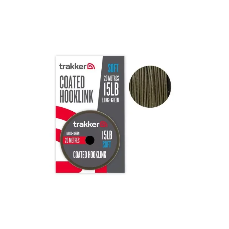 Trakker Soft Coated Hooklink bevonatos előkezsinór 15lb Expressz szállítás