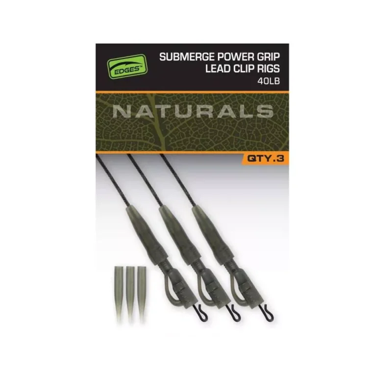 Fox Naturals Submerge Power Lead Clip Leaders 40lb ólommentes leader 3db Biztonságos fizetés