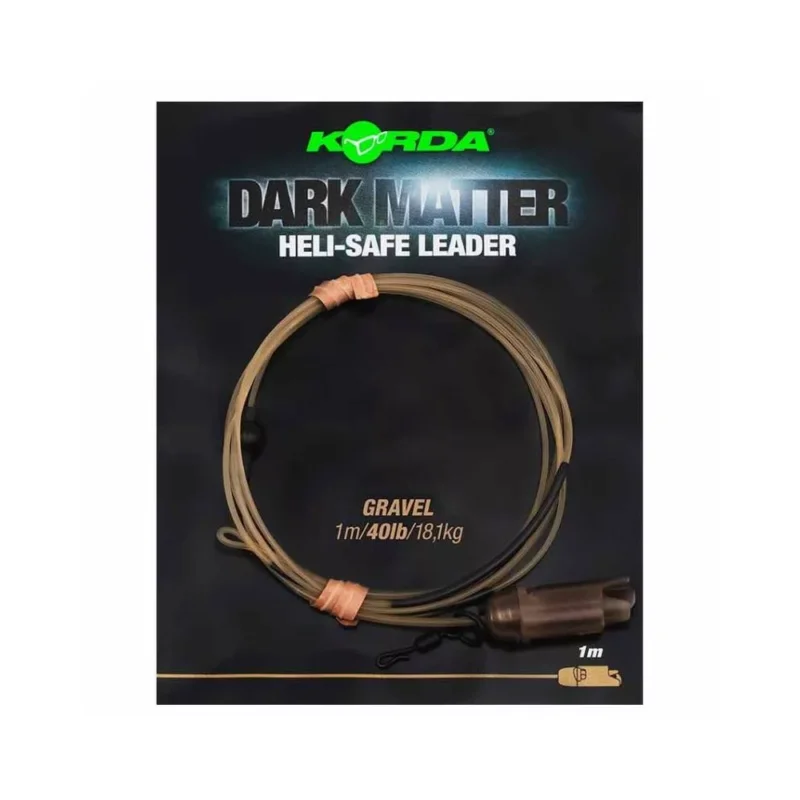 Exkluzív ajánlat Korda Dark Matter Leader Heli Safe Gravel 40lb 1m szerelék