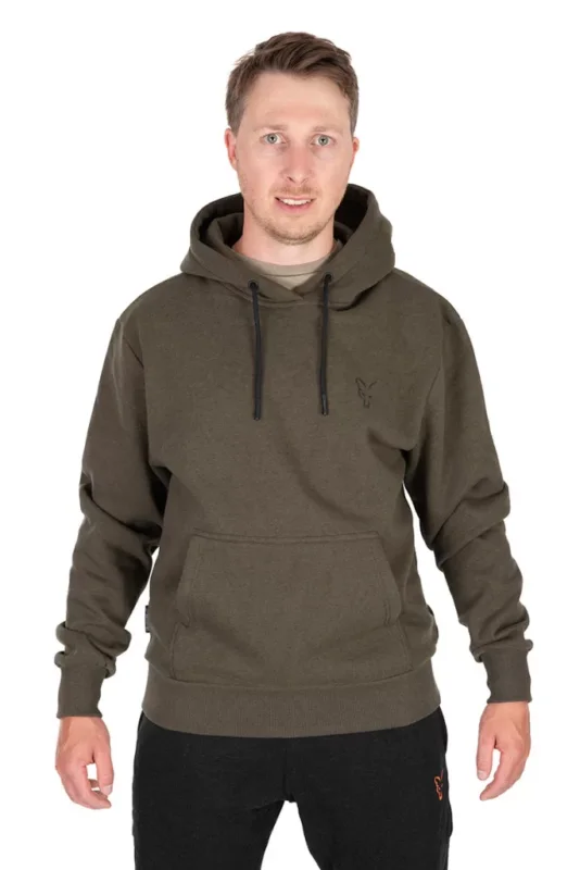 Legkelendőbb Fox Collection Green & Black Hoodie New kapucnis felső S