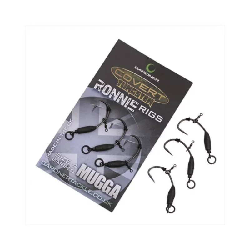 Újdonság Gardner Covert Tungsten Ronnie Rig kész szerelék 6-os méret