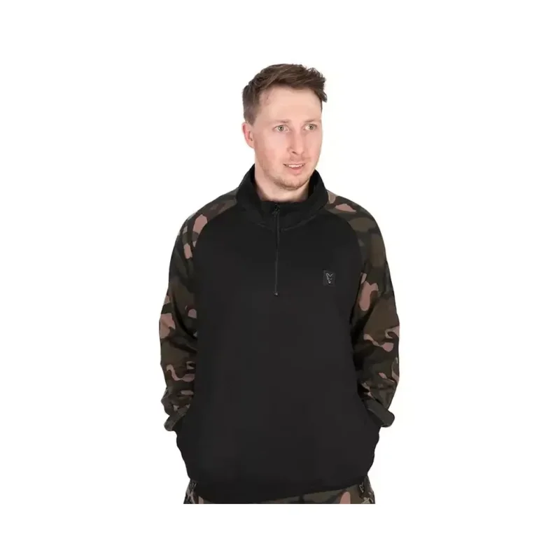 Legjobb ár Fox LW Black / Camo QTR Zip felső L