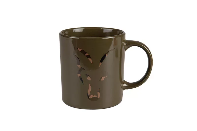 Fox Green and Camo Head Ceramic Mug bögre Biztonságos fizetés