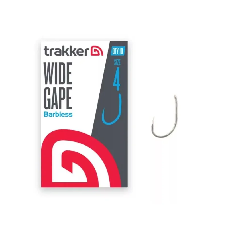 Outlet Trakker Wide Gape Barbless szakáll nélküli pontyozó horog 6