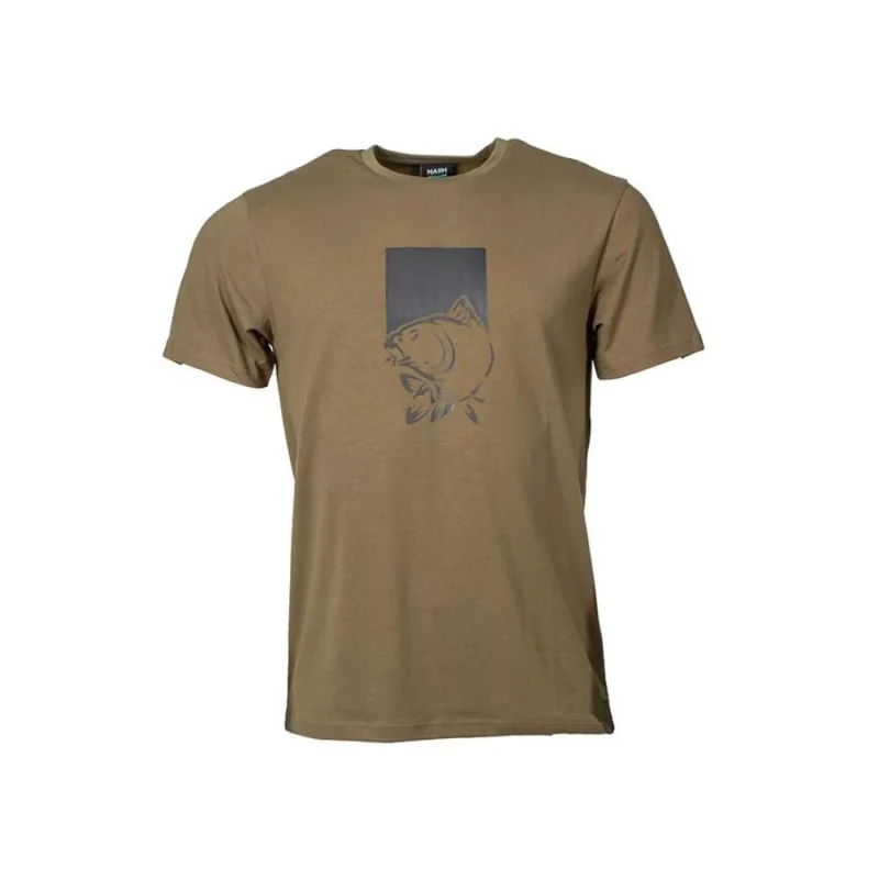 Nash Make It Happen T-Shirt Fish Logo Green póló L Különleges ajánlat
