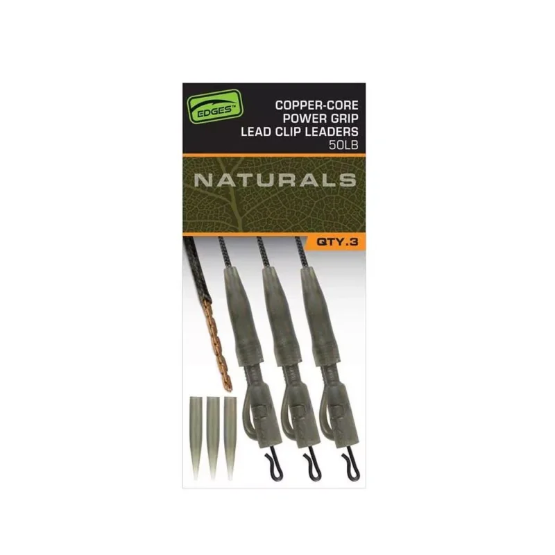 Ajánlat Fox Edges Naturals Copper-Core Power Grip Lead Clip Leaders