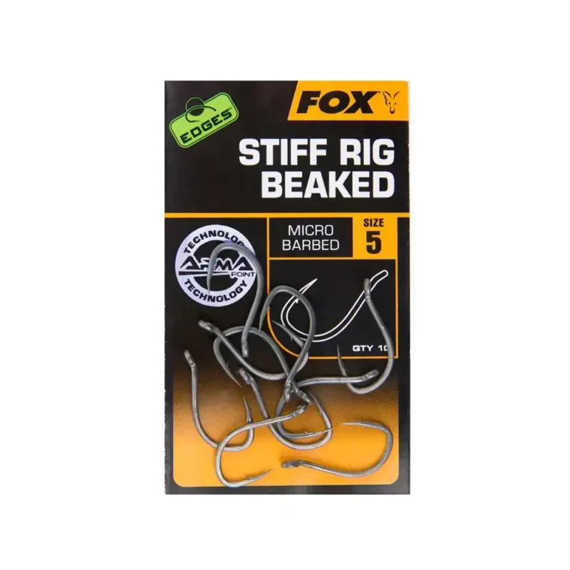 Biztonságos vásárlás Fox Edges Armapoint Stiff Rig Beaked Hook pontyozó horog 5