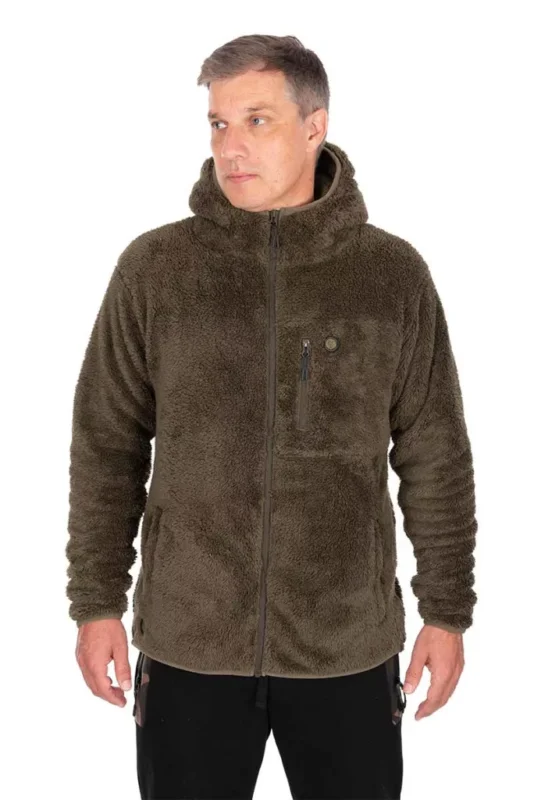 Fox Khaki HD Premium Full Zip Teddy Jacket felső M Kedvezményes ár