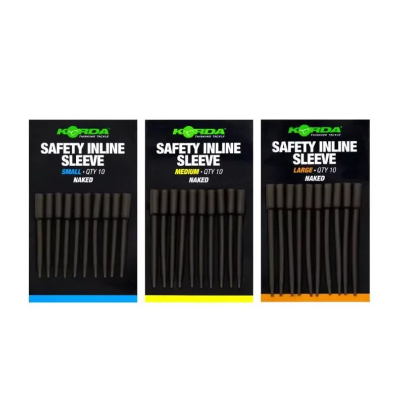 Korda Safety Inline Sleeves Naked gumibetét Large Biztonságos fizetés