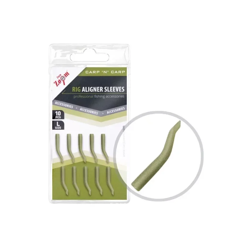 Olcsó Carp Zoom Rig Aligner Sleeves klasszikus horogbefordító L