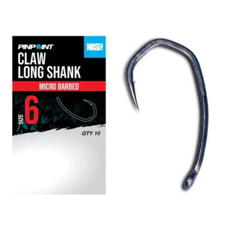 Rendeld meg most Nash Pinpoint Claw Long Shank pontyozó horog 6
