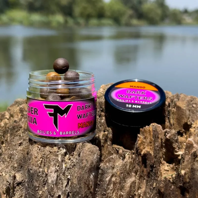 Feedermania Dark Wafters Boilies & Barrels oldódó horogcsali Mango 10mm Outlet