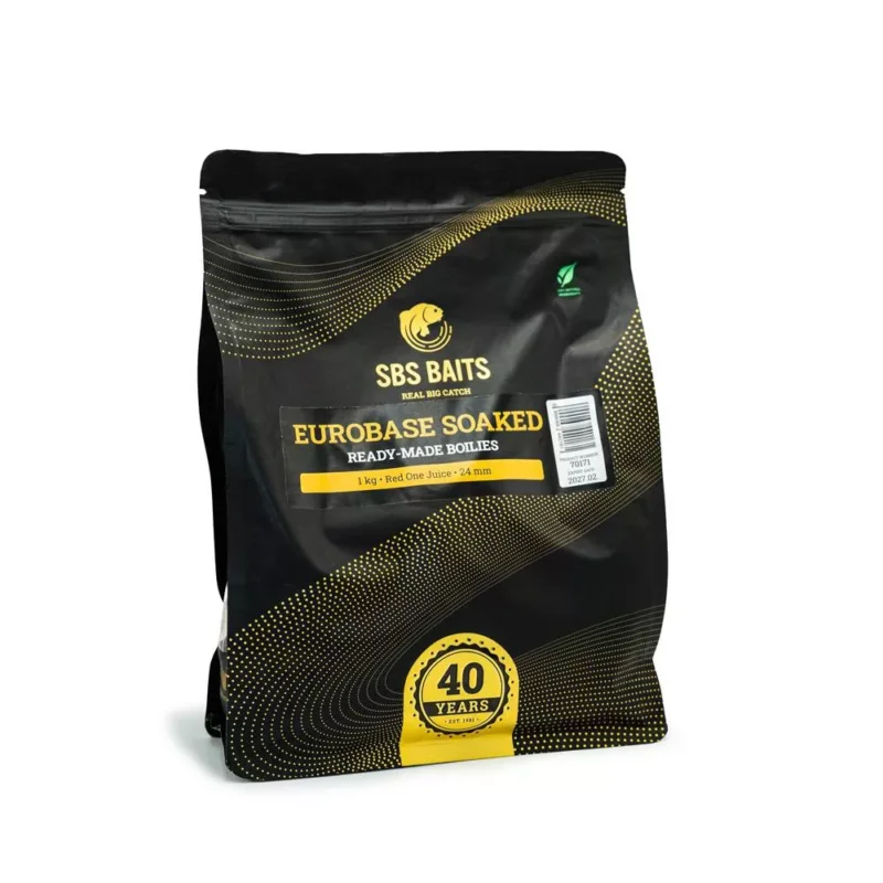 Végkiárusítás SBS Eurobase Soaked áztatott bojli Red One Juice 20mm