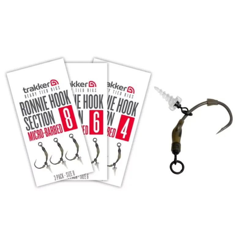 Trakker Ronnie Hook Sections kész szerelék 6-os méret 3 db Vedd meg most
