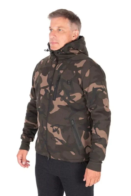Kedvezményes ár Fox Camo Full Zip Premium Sherpa 310 Hoody bélelt kapucnis felső XXL