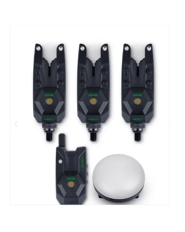 Szuper ajánlat Sonik Herox Bite Alarm Set 3+1 kapásjelző szett sátorlámpával