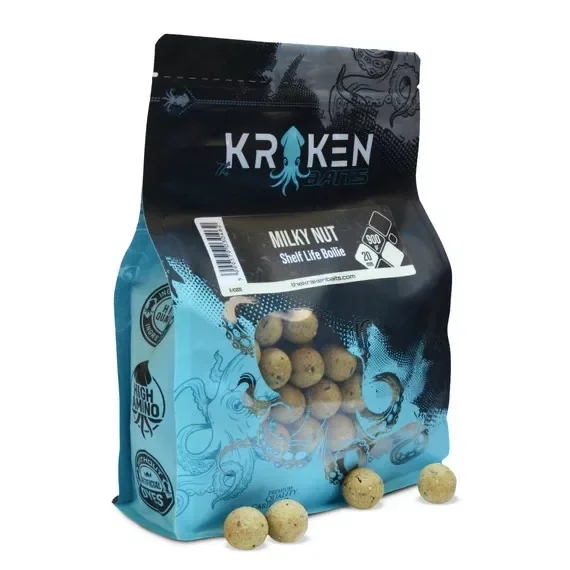 Kraken Baits Milky Nut Shelf Life Boilie krémes-édes bojli 24mm Legkelendőbb