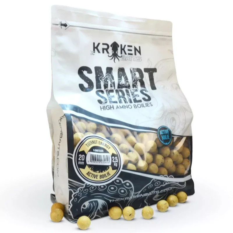 Rendeld meg most Kraken Baits Smart Series Tigernut Energy ACTIVE bojli 2.5kg 24mm