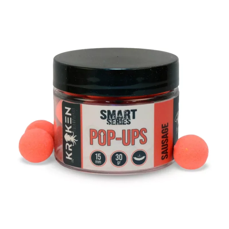 Kraken Baits Smart Series Sausage Fluo Red Pop Ups fluo lebegő bojli 18mm Nézd meg most