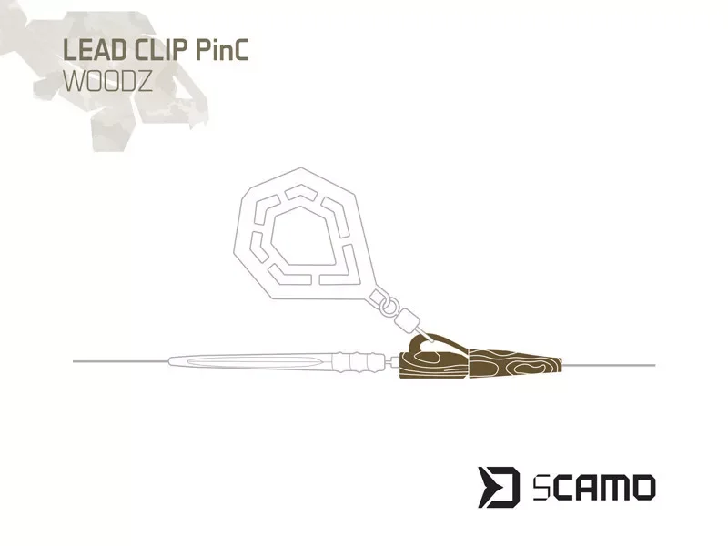 Gyors szállítás Delphin sCAMO PinC WOODZ ólom tartó kapocs