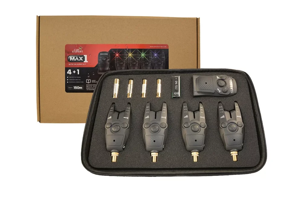 Legnépszerűbb Carp Expert MAX1 Bite Alarm elektromos kapásjelző szett 4+1