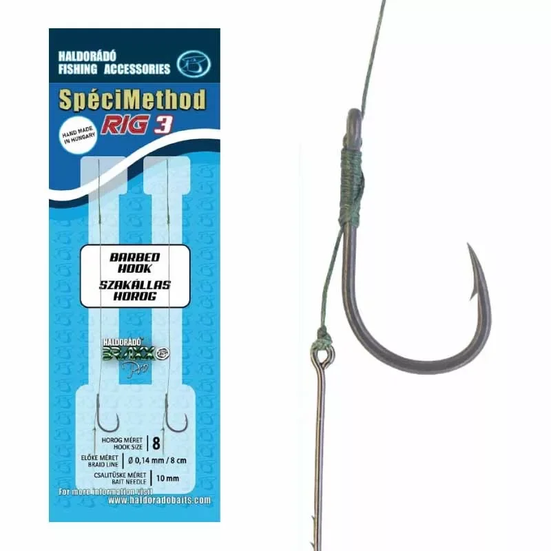 Újdonság Haldorádó SpéciMethod Rig Braid 7mm horogelőke 10-es