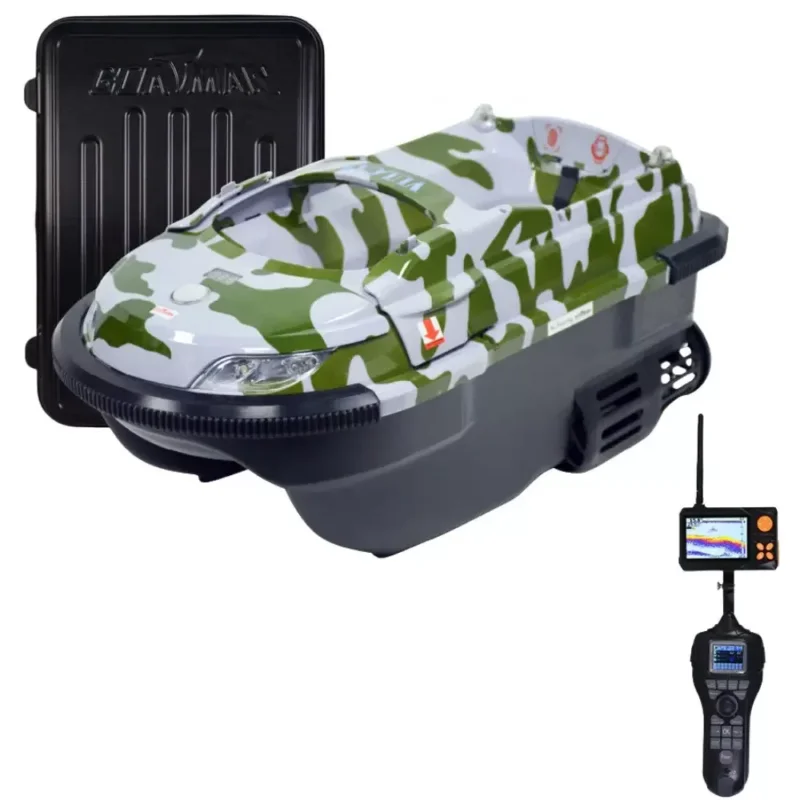 Gyors kiszállítás Boatman Vulcan Pro etetőhajó GPS-szel és halradarral - Terepmintás