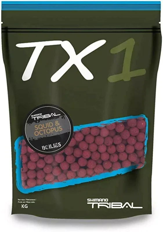 Shimano TX1 Boillie Squid & Octopus 15mm 1kg bojli (TX1SOB151000) Tintahal-Polip Prémium