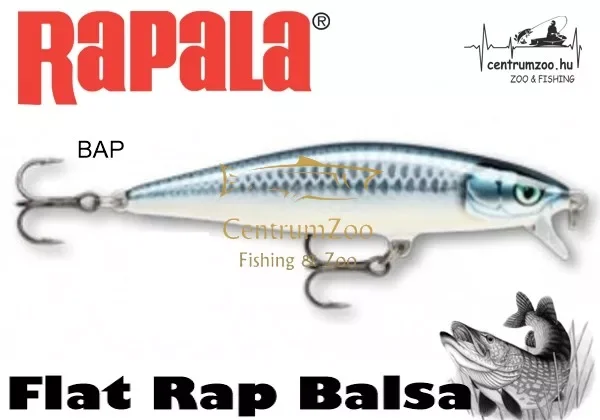 Rapala FLR08 Flat Rap Balsa 8cm 7g wobbler - color BAP (RA5822130) Kihagyhatatlan ajánlat