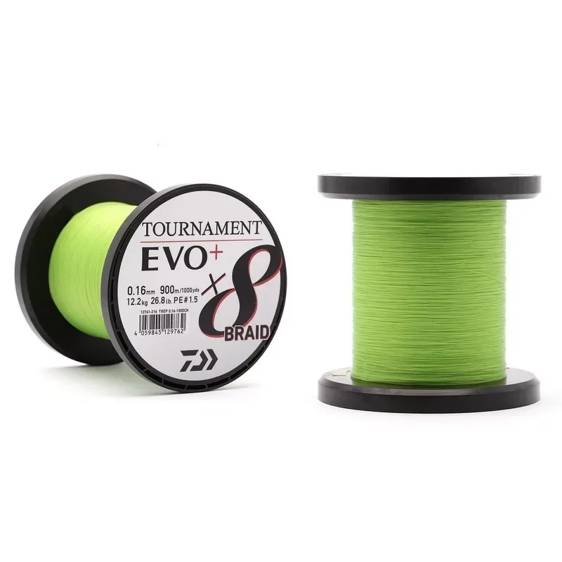 Árengedmény Daiwa Tournament X8 Braid EVO+ Chartreuse 0,12mm Tekercselt