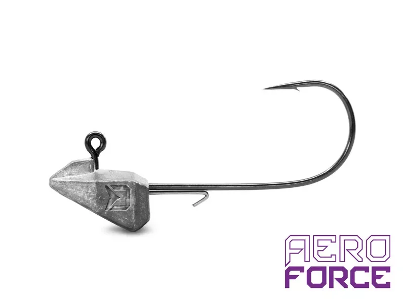 Grub-tartóval ellátott Delphin A-FORCE jigfej / 5 db 4 5grgr Újdonság